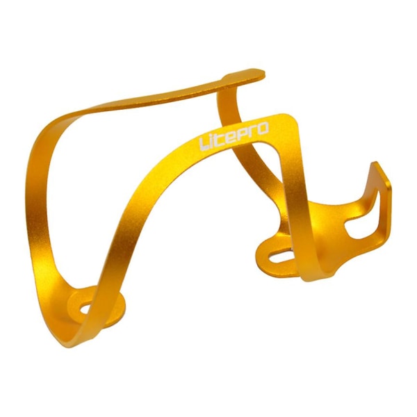 Litepro Mtb Road Bike C Version Vattenflaskhållare Flaskbur Cup Ultralätt legering 20g För Brompton Folding Cykel| | gold
