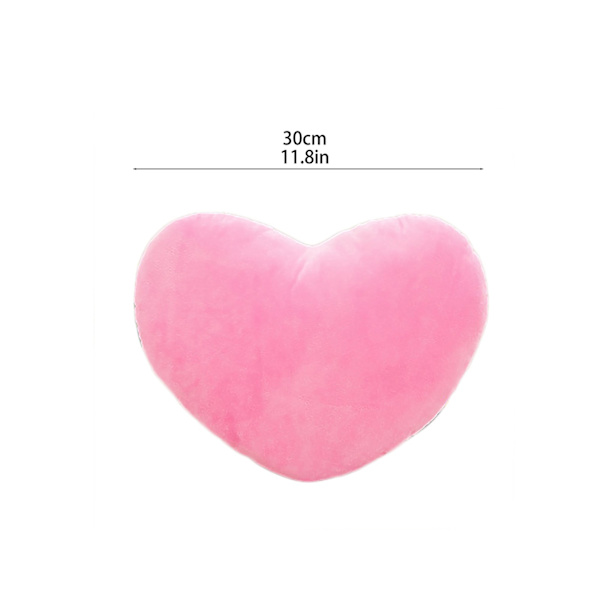 30 cm Plush hjerteformepude Pynte dekorative rygpuder til gave til Valentinsdag