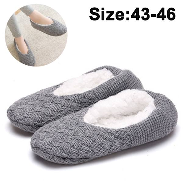 Tofflor Dam Plyschstrumpor Halkfria Tofflor Vinterhem Varma 43-46 size