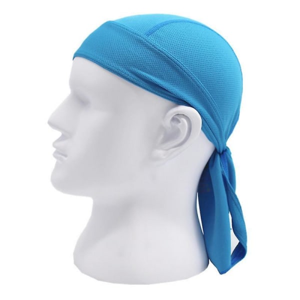 2st snabb torr cap Bandana Andas sommarlöpbandana Bandana Ciclismo Piratmössa Pannband Herr Cap blue