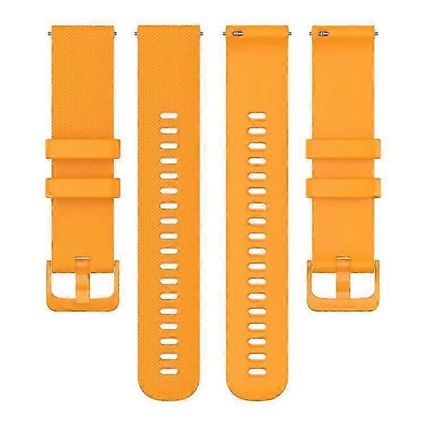 18 mm gitter silikonebånd til GarminActive S Yellow