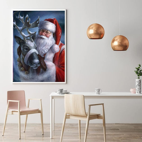 (30x40cm) Diamantmålning för jul - Diamantkonstsatser