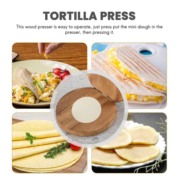 Deigpresse Tre Dumplingpresseverktøy Dumpling Wrappers Presse C