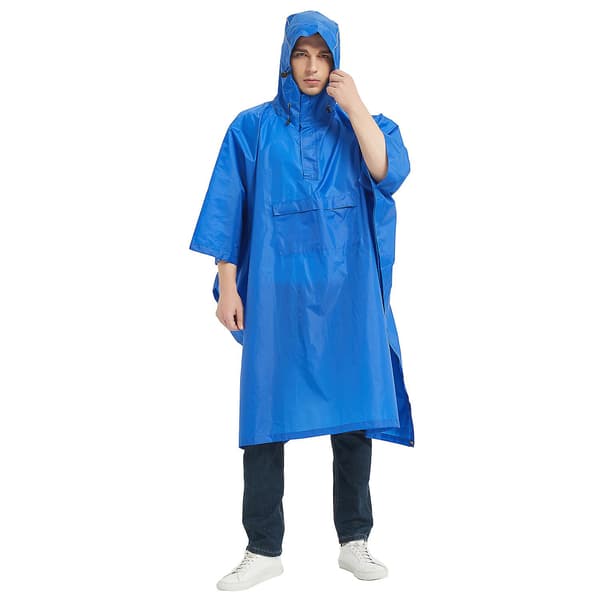 Regnponcho. 3-i-1 Multifunksjonell Regnkappe Regnfrakk Med Hette For Camping Gave