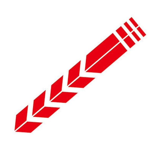 Motorsykkel Arrow Stripe Stickers | Klistremerke Motorsykkeltilbehør - Universal Red