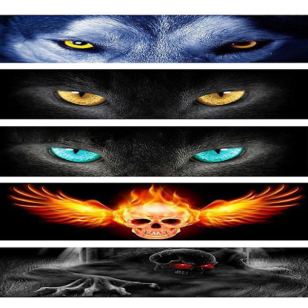 Bil Beskyttende Film Sticker Auto Forreste Bagrude Vandtæt Sticker 3d Stereo Bil Auto Dekorative Stickers One Piece| | Wolf Eye