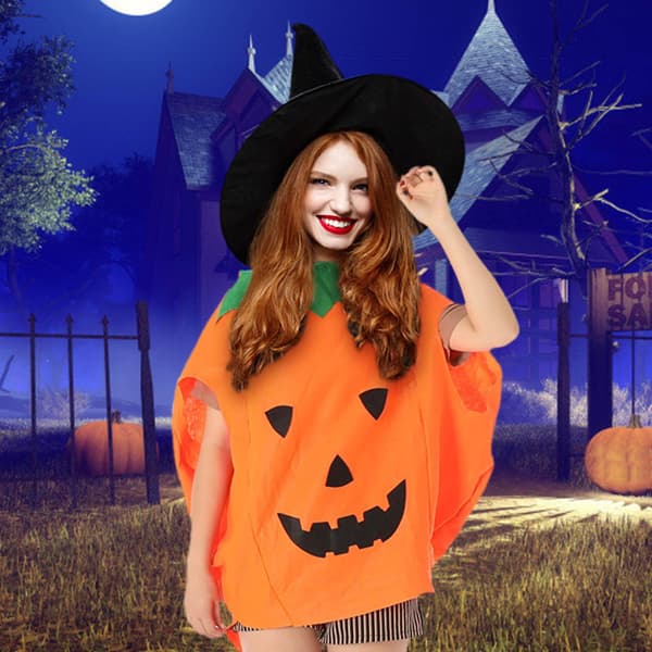 Græskar Kostumer Til Børn Halloween Græskar Cosplay Party Kostumer Og Hatte B