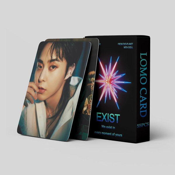 55 stk. EXO Lomo-kort EXO EXIST 2023 Nye album EXO Mini-fotokort EXO-plakatkort Gave til fans