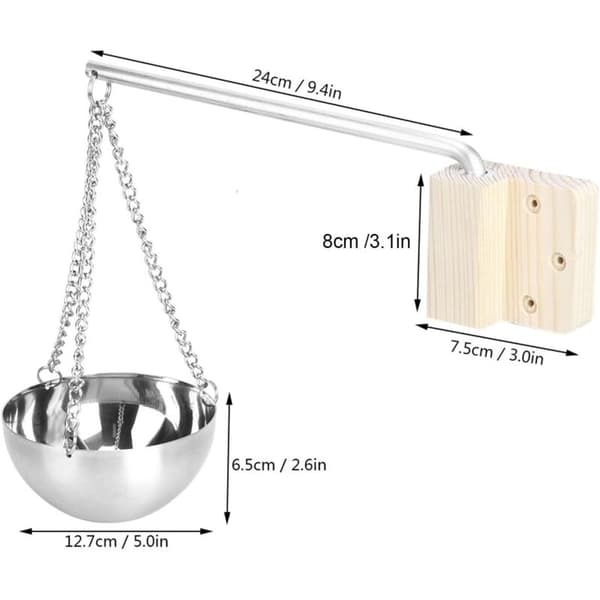 Sauna Aromaskål - 12,7 cm Rustfrit Stål Sauna Tilbehør Æterisk Olie Diffuser Til Sauna & Spa