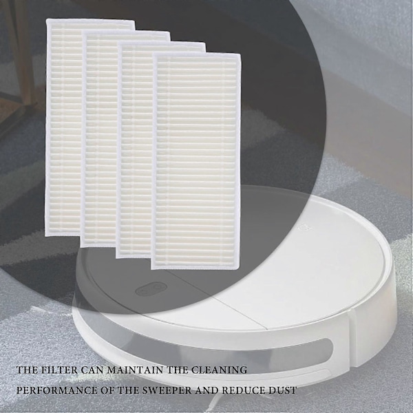 10 stk. robotstøvsugerfilter HEPA-filter White