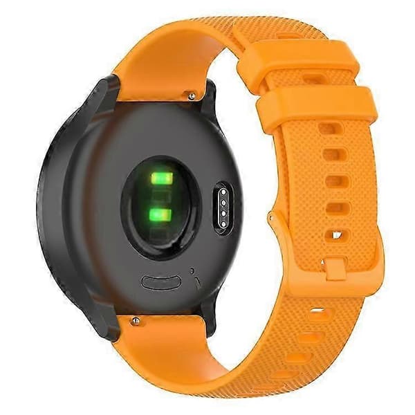 18 mm gitter silikonebånd til GarminActive S Yellow