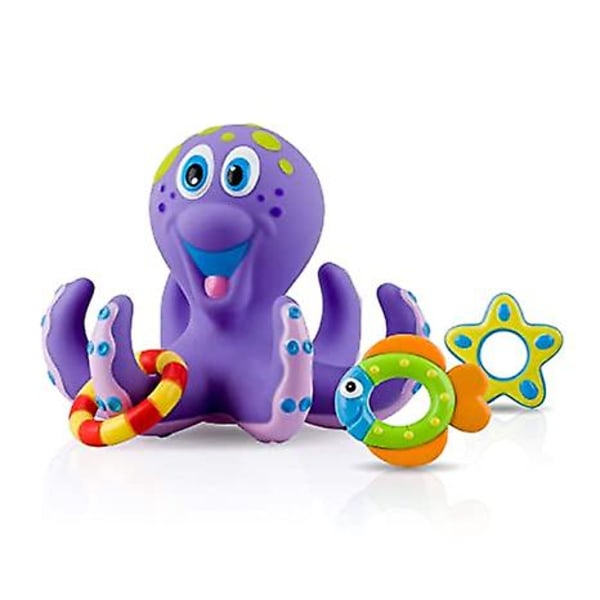 Baby Octopus badelegetøj til børn, 6 stk interaktivt badelegetøj