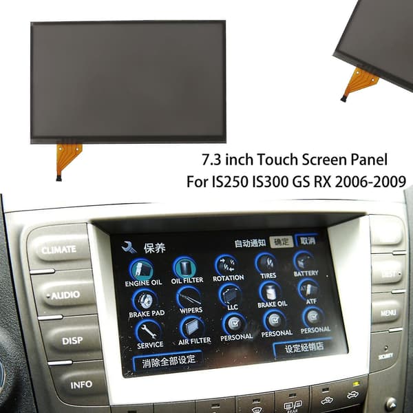 Venalisa 7,3 tommer Touchscreen Panel Glas Digitizer Til Lexus Is250 Is300 Gs Rx 2006-2009 Radionavigation