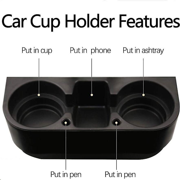 Automukin pidike Automaattinen istuinväli Vesikuppi juomapullo tölkki CAN avaimet Organizer säilytysteline Teline Auton muotoilutarvikkeet - Juomatelineet Coaster 2pcs
