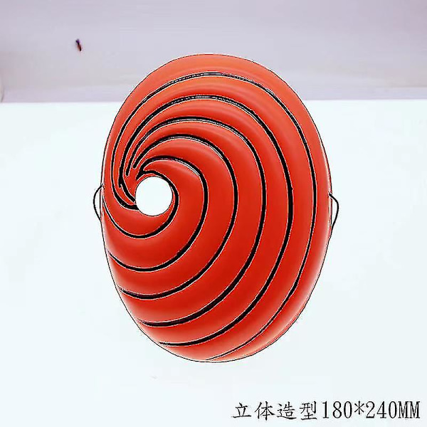 2style Anime Uchiha Mask Tobi Obito Akatsuki Ninja Madara Cosplay -puvut Hartsi Maskit Halloween Kolmisilmäinen Naamio Lahja orange