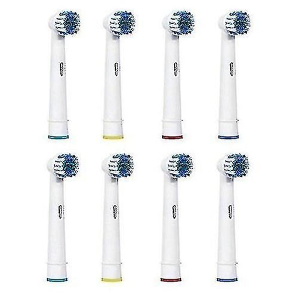For Oral B-erstatningstannbørstehoder / 8 elektriske tannbørstehoder / For Braun Oral B-tannbørstehoder