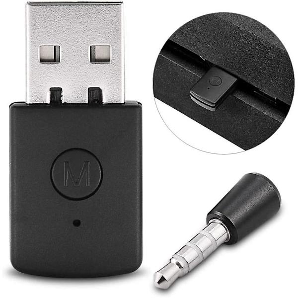 PS4 Bluetooth Adapter - Mini USB 4.0 Bluetooth Headset Adapter Mini Trådløs Mikrofon Bluetooth Dongle USB Adapter til PS4 Trådløst Headset