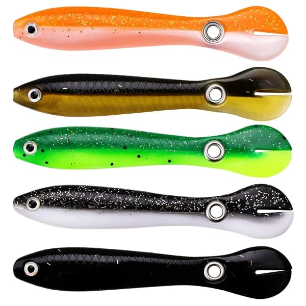 5 st Mjuka Bionic Loach Abborrfiskebeten