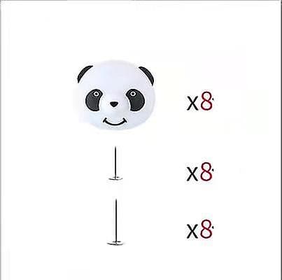 8 stk Mini Panda Anti-skli Klips, Sengeklips til Laken
