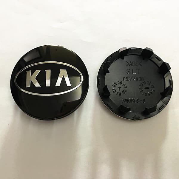 4-pak sorte Kia bil hjulkapsler centerkapsler 60 mm 4-pak til P