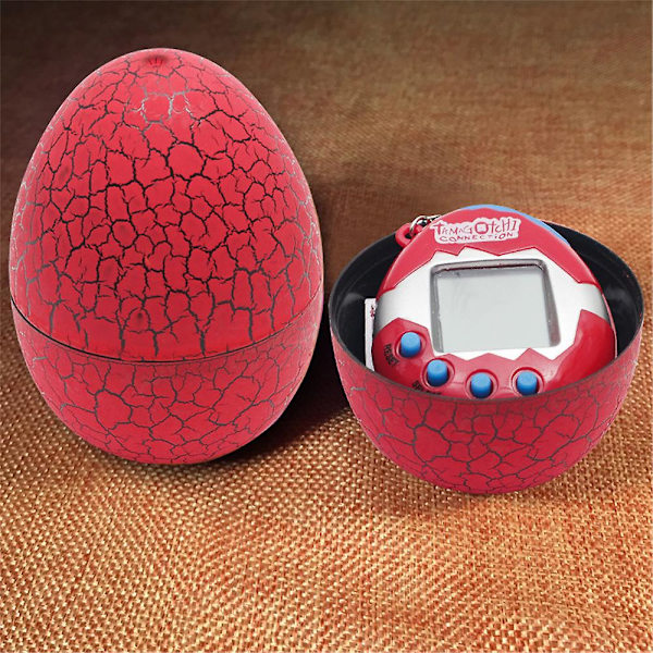 Tamagotchi Electronic Virtual Cyber ​​Pet Machine Retro Toy Game 90-luvun avaimenperä Red