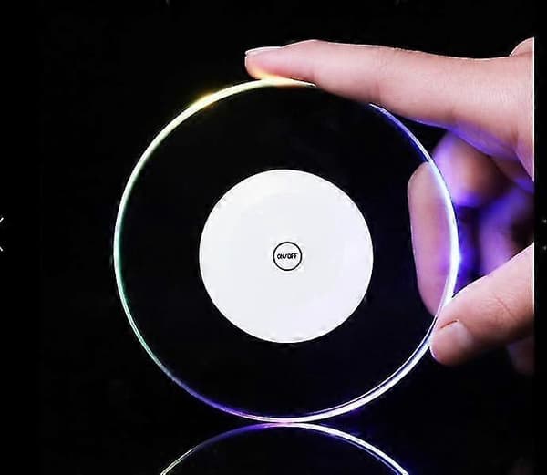 LED Farverig Coaster 2 Stk. Drikkeunderlag