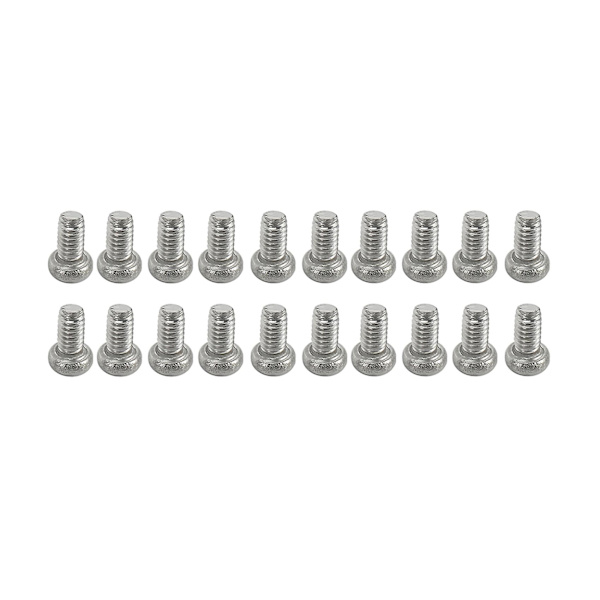 60 stk M2 X 4mm 304 Rustfritt Stål Phillips Rundhode Skruer Bolt