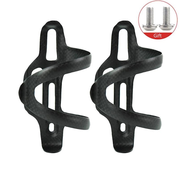 Full Carbon Sykkel Vannflaskeholder Venstre/høyre Åpen For Mtb landeveissykkel Superlett matt glanset flaskebur Sykkeltilbehør - Sykkelflaskeholder 2pc left matte