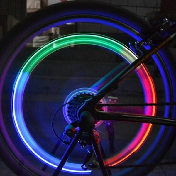 4kpl Moottoripyörän Valorengas Kevyt Tuuli Palopyörä Pitkä Rengas Lamppu Moottoripyörä Styling Wheel Rengas Lamppu Moto Koristetarvikkeet| | 4Pcs
