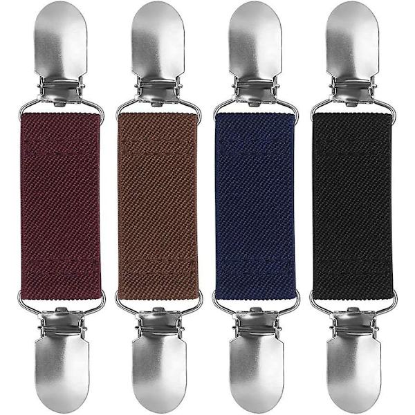 4 kpl Neuletakkipidikkeet, Joustava Cinch Clip Unisex Yksinkertainen Tyylikäs Neulepusero Vaateketju Fit Clip