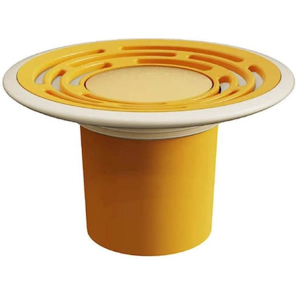 Avløp Dusj Avløpsstopper Baderom Gulv Avløpssil -Sikker deodorantdeksel, gul