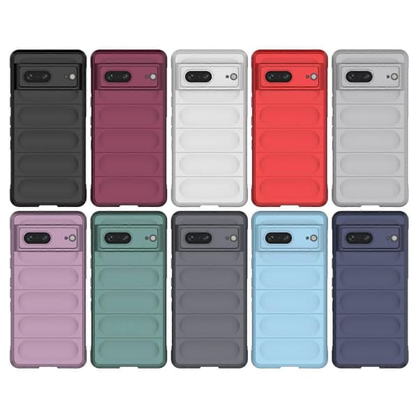 Google Pixel 7 Magic Shield TPU + flanelli puhelinkotelo Black