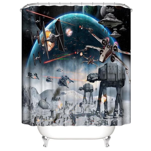 #Star Wars Kul Polyester Dusjforheng -180*180CM#