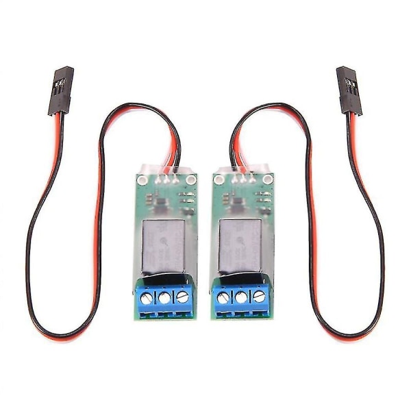 2st Rc Pwm Elektronisk Reläbrytare För Rc Flygplan Gör det själv modell Navigationsljus Styrenhet Universa