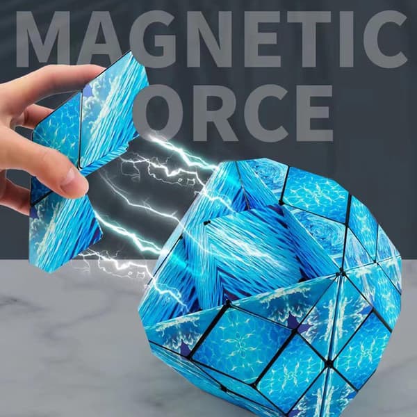 Fidget Magnet Cube: Unikke mønstre, Premium kvalitet, Ubegrænset sjov multicolor
