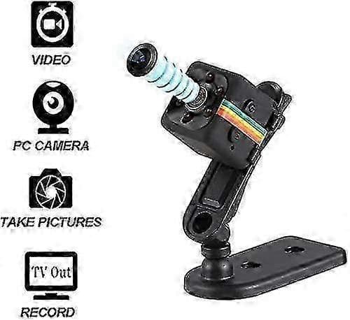 Mikro webcam SQ11 HD 1080P, nattesyn DVR (sort) 25-26