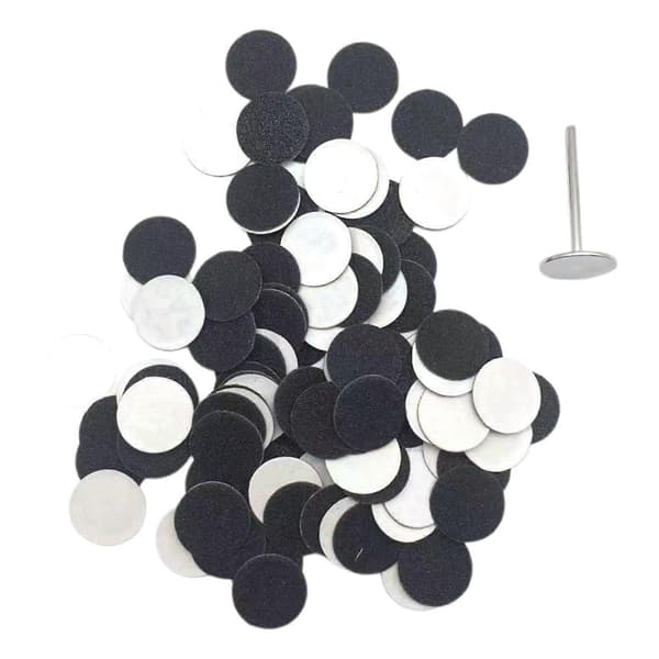 Erstatningspapirputer for elektrisk fotfil, utskiftbart slipepapir med 15mm 150Grit 100Pcs