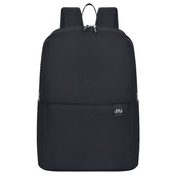 Casual Kvinnor Män Vattentät ryggsäck Bärbar Reseskola Laptopväskor Studentryggsäck Flerfärgad Kvinnlig dragkedja Ryggsäckar Black