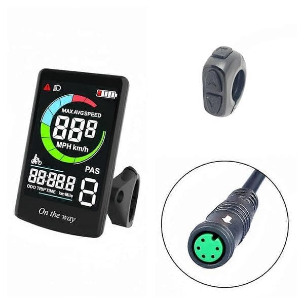 Elektrisk Cykel C13 Speedometer Farveskærm til Bafang BF-UART Midtermotor UART Program til BBS0102B G340 G320 Svart