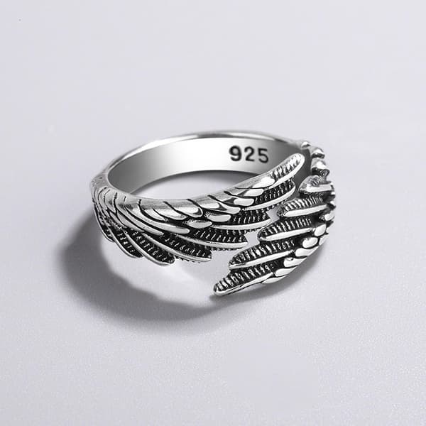 Fjerring Justerbar Engel Vinge Ring Mode Smykker Til Valentinsdagsgave