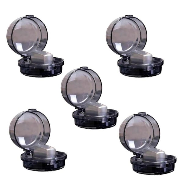 5-pack Barnsäkra Spisknoppsskydd, Universell Passform, Transparent