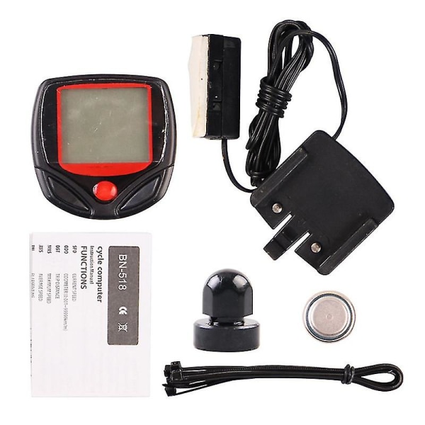 Vandtæt Cykel Cykel Cykel LCD Display Digital Computer Speedometer Cykling Shytmv