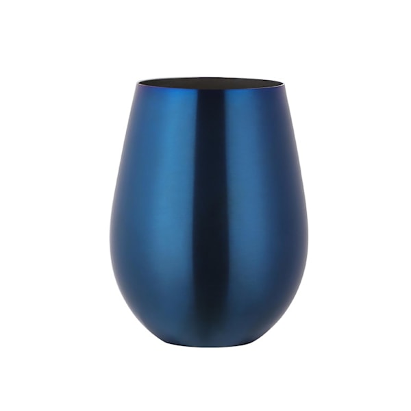 Farfi 304 rustfritt stål Vinglass Kaffe Drikke Drikke Øl Drikketøy Vannkopp Blue