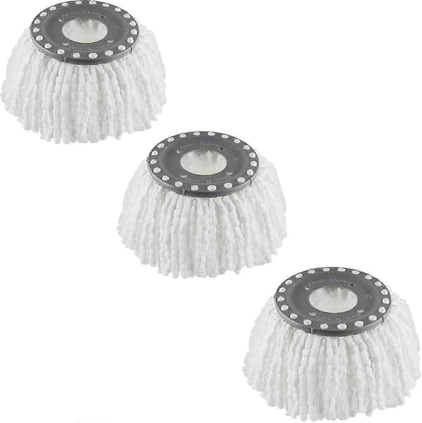3 Pak Premium Udskiftningsmopphoveder Efterfyldning Til 360 Graders Roterende Rund Spin Magic Mop