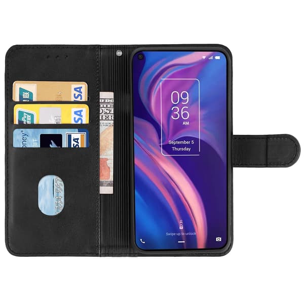Lærveske for Tcl Plex Black