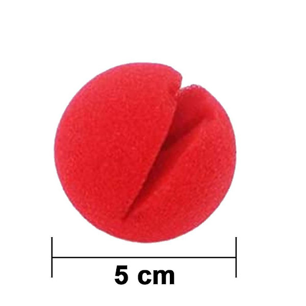 25st Red Circus Clown Nose Juldräkt Cosplay Halloween Dekor