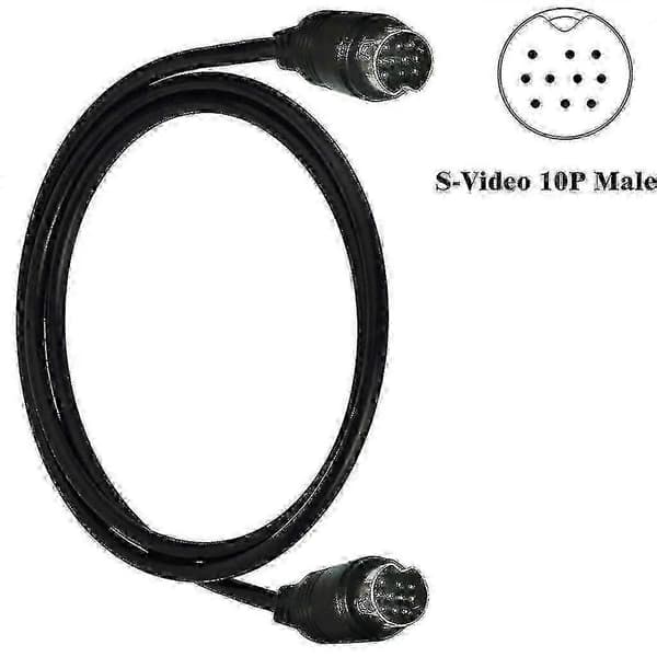 Mini DIN 10-bens han til han-kabel - Erstatnings 10-bens kabel til hjemmebiograf 3 m