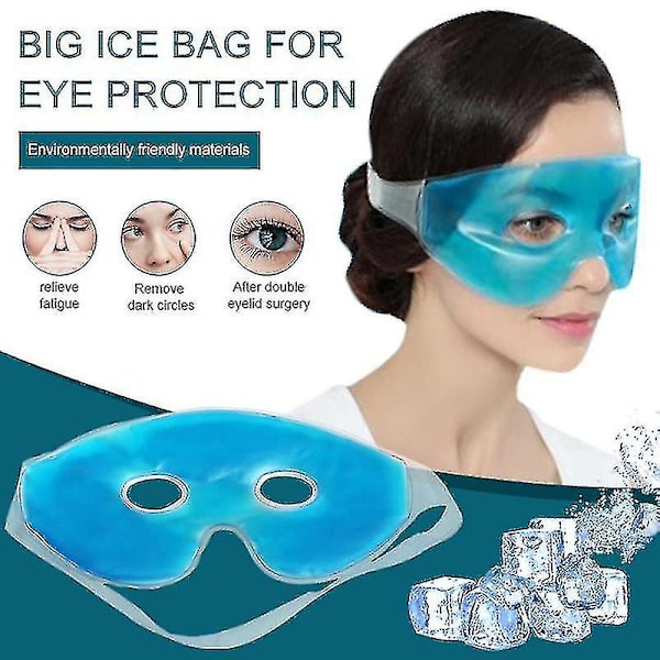 Kølende Ice Eye Mask Lindre øjentræthed Fjern mørke rande Sleep Eye Care