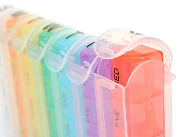Dosett / Medicinbox - Medicinförvaring - 4 tidpunkter per dag_MGF