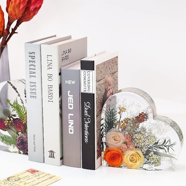 Harpiksforme hjerte, harpiksforme til blomster, dybe harpiksforme, store silikoneforme til harpiksstøbning